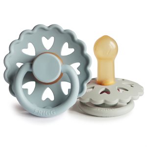 FRIGG Fairytale - Round Latex 2-Pack Pacifiers - Ole Lukoie/Clumsy Hans - Size 2
